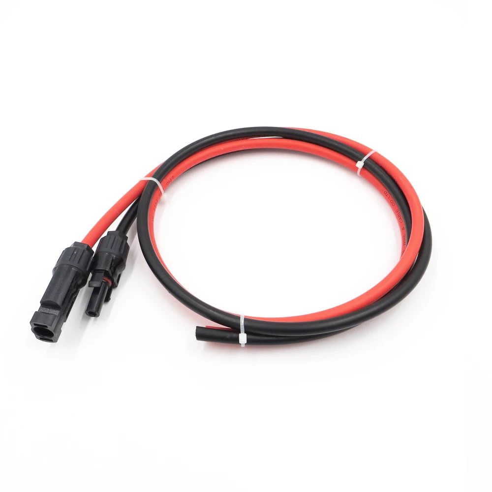 

1Pairs x 4mm2 12AWG 1m 2m 3m 5m 10m cable MC4 Connector male female Extension Connect branch red black extend