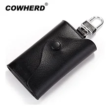 Лидер продаж! Для мужчин Для женщин из коровьей кожи Ключи держатель мешка Многофункциональный Портмоне держатель для карт Мода карты Женские Кошельки ключей в случае 6 видов цветов