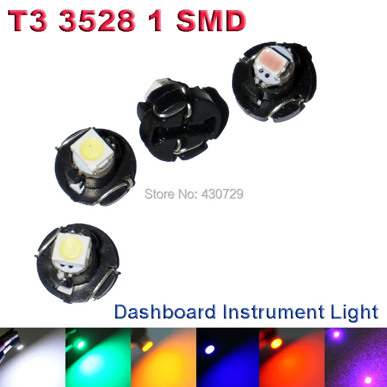 6X T3 светодиодный 3528 1210 SMD Автомобильные датчики светильник s Авто приборной