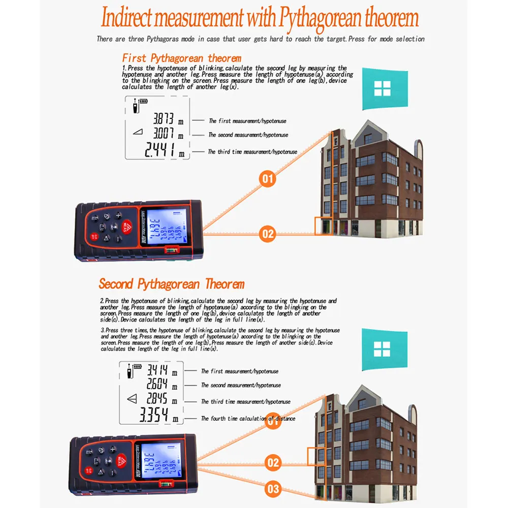 2019 New Handhold Laser Rangefinder Laser Level Meter Distance 40m 80m 60m 100m Laser Distance Meter with Level Bulble 2019 New Handhold Laser Rangefinder Laser Level Meter Distance 40m 80m 60m 100m Laser Distance Meter with Level Bulble
