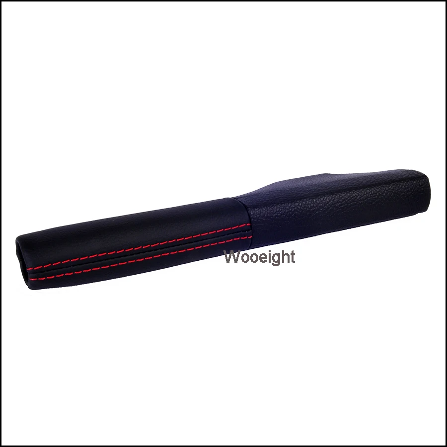 1KD711461A 1K0711461 1PC Genuine Leather Car Hand Parking Brake Handle Grips Cover Fit For VW Golf Sagitar 2006-2007 2009-11 (3)