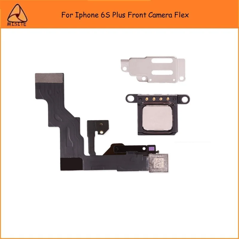 

Tested Small Camera Flex For Iphone 6S Plus 5.5''Front Camera Proximity Sensor Flex Cable+Earpiece+Metal Bracket phone camera