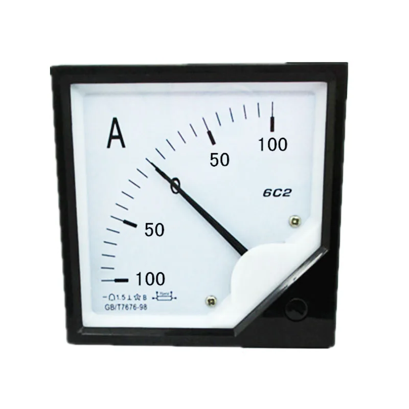 DC 0 100A Analog Panel AMP Current Meter Ammeter Gauge Tester 6C2in