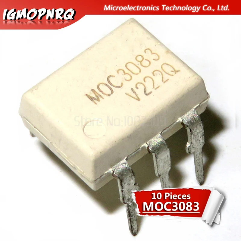 10 шт. MOC3083 M0C3083 DIP-6 Triac& SCR выход оптопары 800VDRM IFT = 5mA 6 Pin оптрон