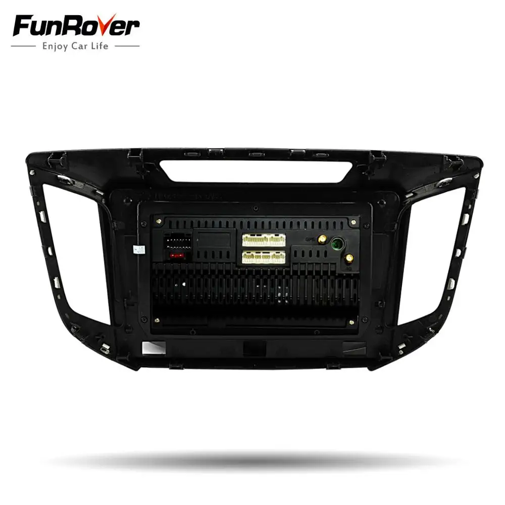 Best Funrover 2.5D+IPS Car Multimedia player 2 din Android 9.0 radio DVD Navi For hyundai ix25 creta 2014 2015 2016 gps stereo RDS BT 5