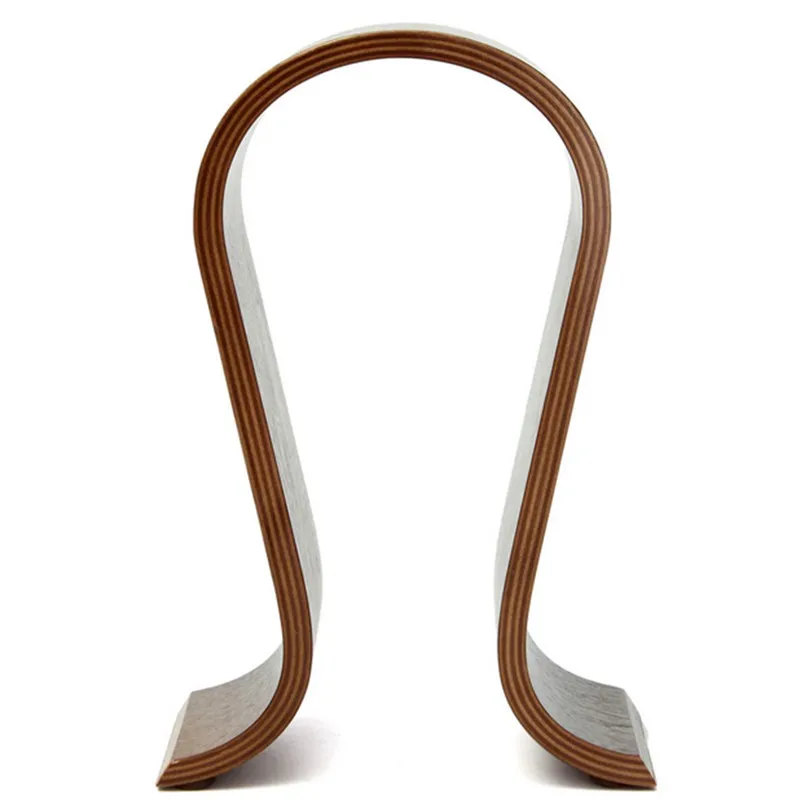VODOOL Wooden U Shape Headphone Stand Classic Walnut Headphones Holder Headset Hanger Bracket Home Office Studio Bedroom Using