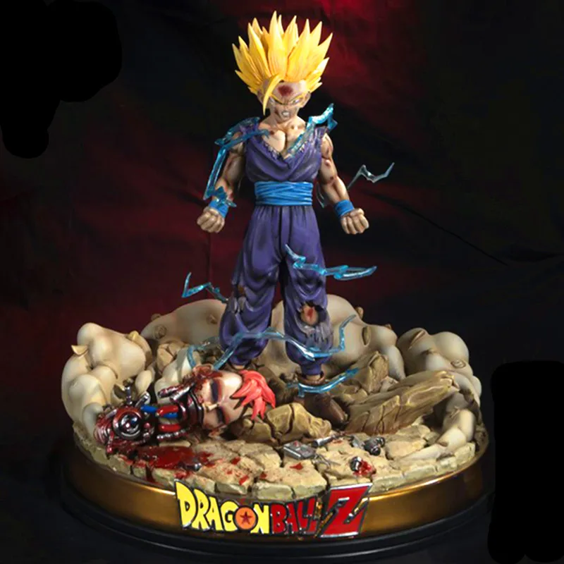 Аниме Dragon Ball Z War Damage Ver GK Супер Saiyan Сын Гохан 1/4 статуя из смолы фигурку модель Giocattolo G2539