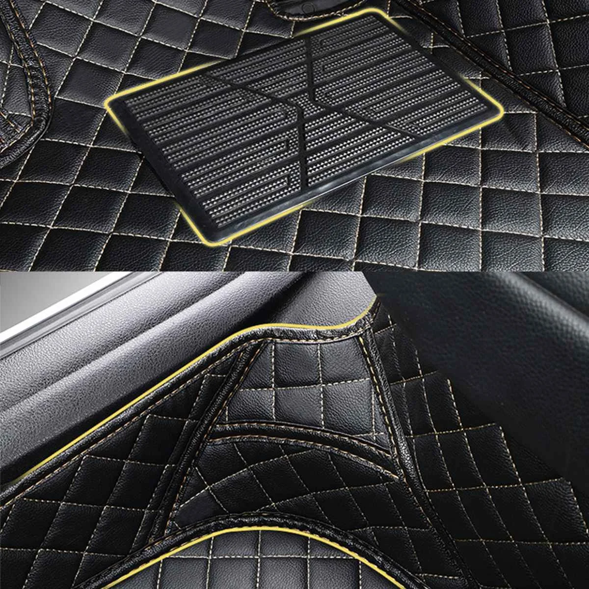 Кожаные коврики для Tesla модель S водонепроницаемые автомобильные аксессуары напольный коврик для ног чехол для подушки обычный крой