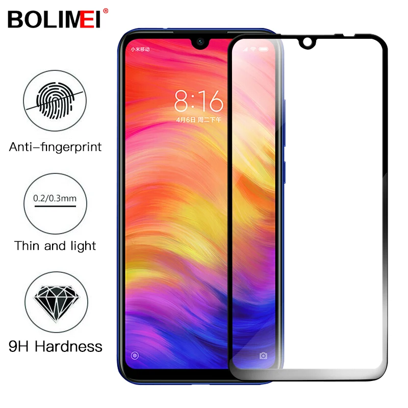 

9D Tempered Glass for Xiaomi Redmi Note 7 Pro Full Cover Screen Protective Glass on the for Redmi Note 7 6 Pro Protective Film