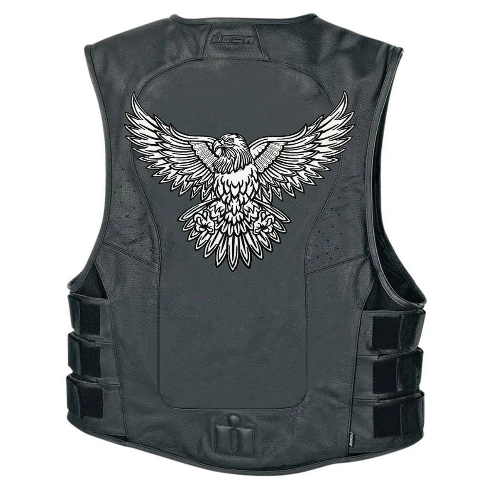 Flying Eagle Embroidered Iron On Patches For Clothing Fashion Full Back Design (1)