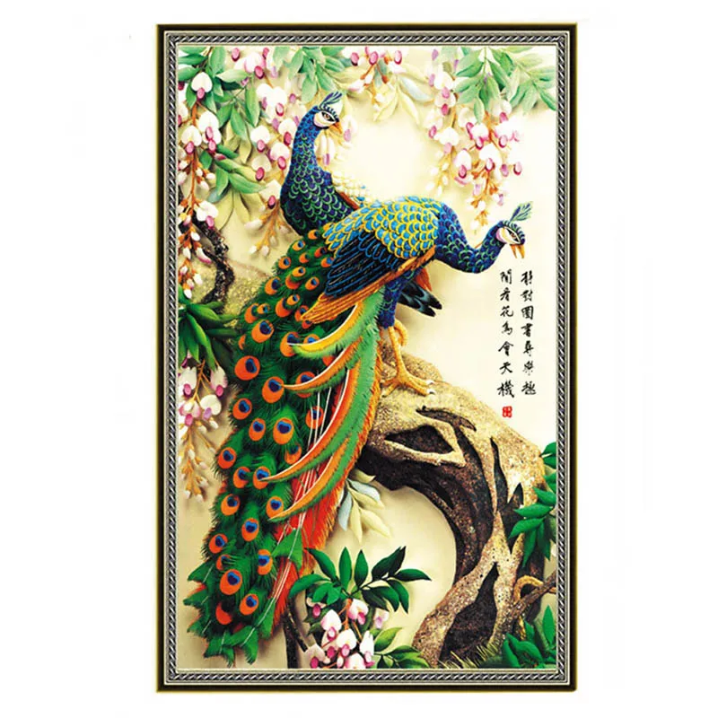 

5D Diamond Painting Cross Stitch rhinestone Embroidery Painting DIY Peacock Diamond painting Cross Stitch Craft Home Decoration