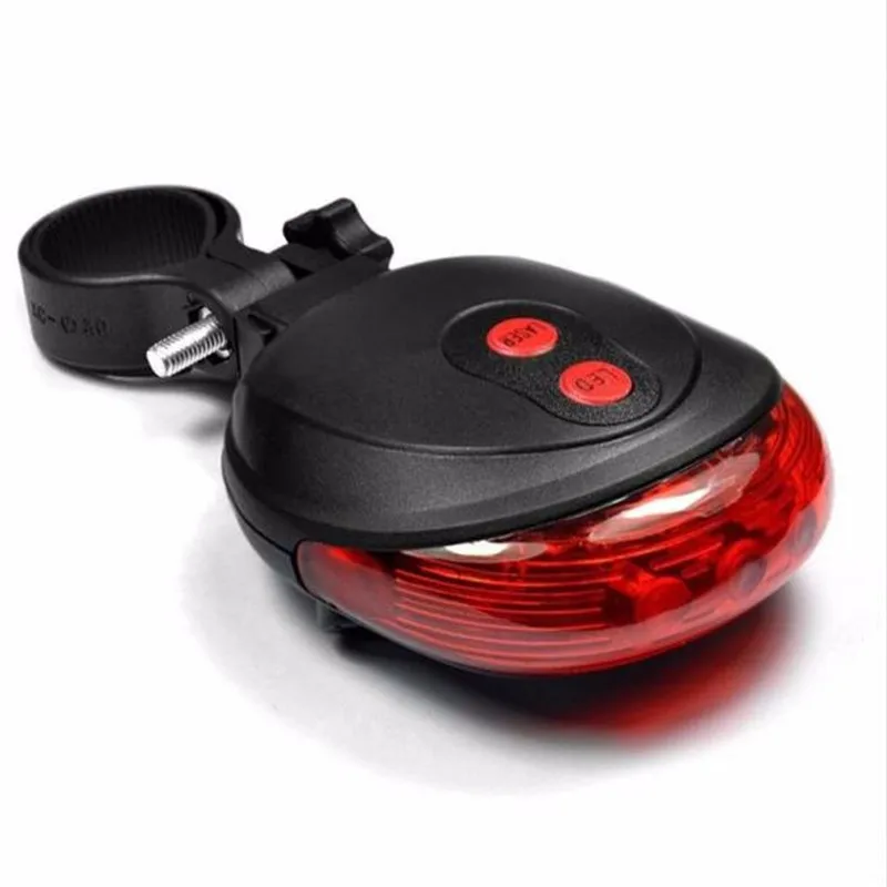Clearance High Quality bicycle laser lights LED Flashing Lamp Tail Light Rear Cycling Bicycle Bike Safety Warning 5 red Led light modes 1