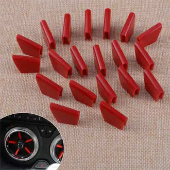 

CITALL 20pcs Car Interior Air Conditioning Vent Outlet Cover Trim ABS Decoration Fit For Chevrolet Camaro 2016 2017 2018