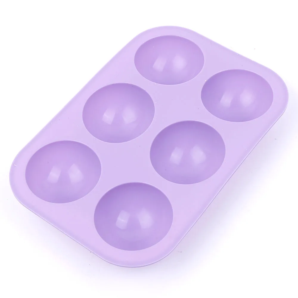 LINSBAYWU 6 отверстий силиконовые полушаровые формы для выпечки формы для шоколада, кекса, торта, Новые прочные кухонные аксессуары, инструменты