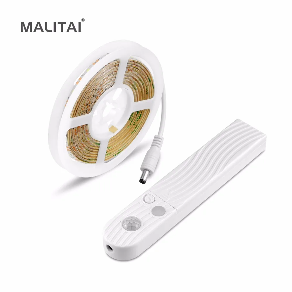 

1M 2M 3M Wireless Motion sensor LED Bed Cabinet Stairs Night light USB LED Strip lamp 5V 2835 SMD Tape For TV Backlight lighting