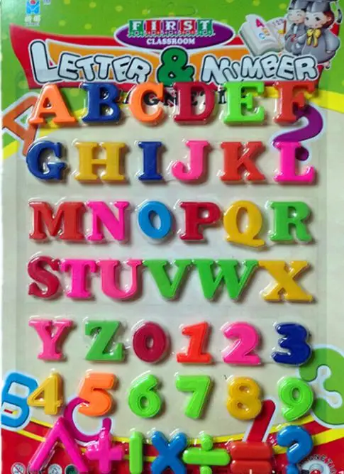 

New 2018 Set Of 36 Colorful Teaching Magnetic Numbers Fridge Magnets Alphabet