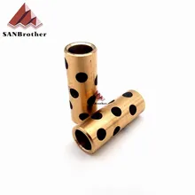 Hot! UM2 Ultimaker 2+ Extended Sliding Block Graphite Bearing 3D Printer 8X11X30 Self-lubricating Copper Sleeve Parts