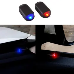 Car Fake Security Light Solar Powered Simulated Dummy Alarm Wireless Warning Anti-Theft Caution Lamp LED Flashing Imitation