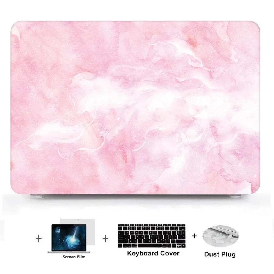4in1 Marble Pattern Laptop Hard Shell Case Keyboard Cover Skin Set Pouch For font b Macbook