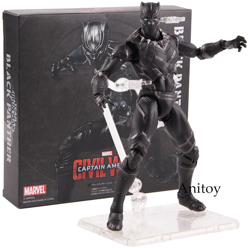 Горячие игрушки Капитан Америка Civil War Черная пантера Marvel игрушки ПВХ Marvel Legends фигурка Коллекционная модель игрушки 16 см