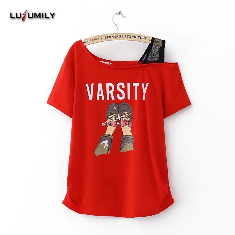 Lusumily Summer T Shirt Women Kawaii Plus Size Xxxxl Short Sleeve