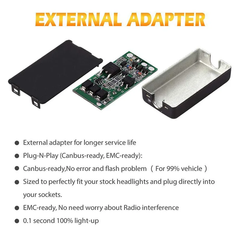 TF30 2 шт./лот F2 светодиодный ламп Conversion Kit огни EMC 80 Вт 10000LM H4 H1 H7 H8 H11 HB3 HB4 9003 Авто Чехлы