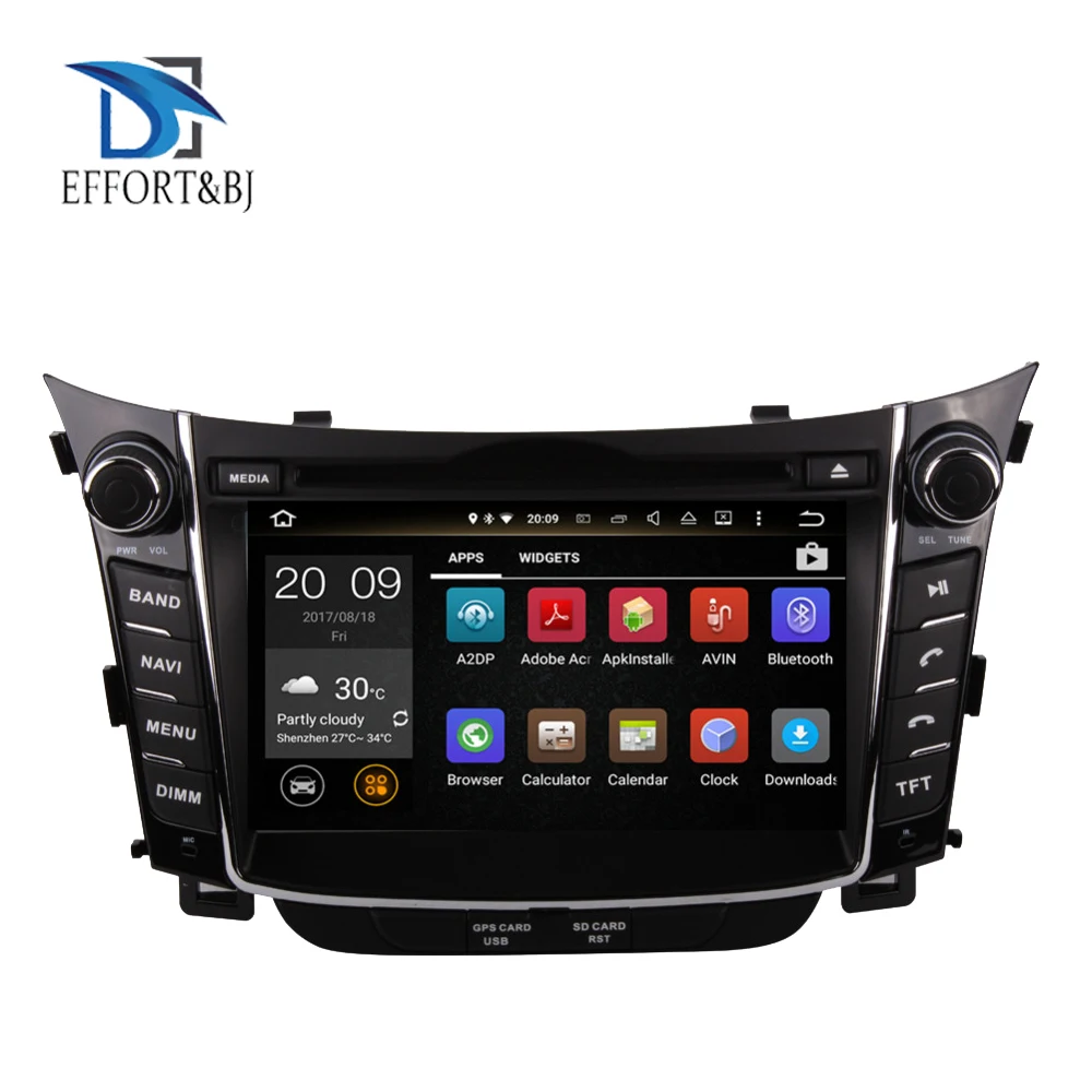 Android 9,0 автомобильный dvd-плеер GPS навигация головное устройство для Hyundai I30 2012- мультимедиа магнитофон автомобильный стерео экран радио