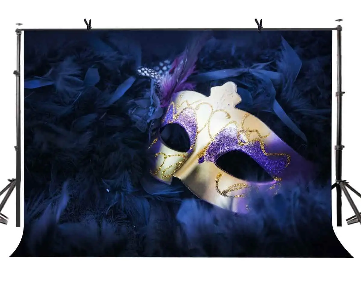 

7x5ft Magicalism Backdrop Purple Magicalism Beautiful Mask Photography Background and Studio Photography Backdrop Props
