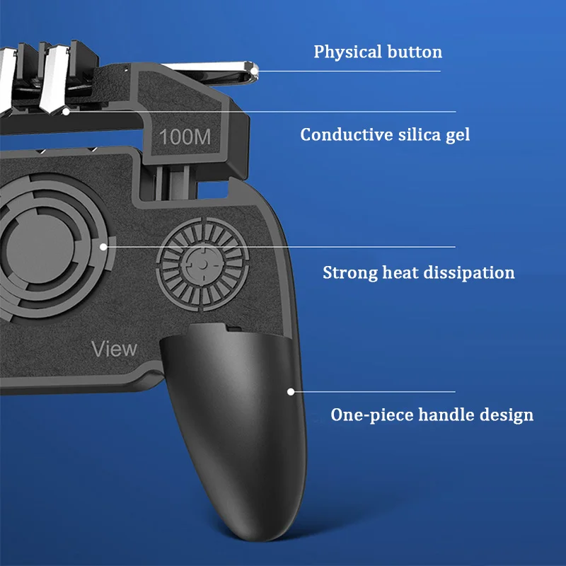 PBUG Mobile L1R1 shooter game controller with cooler fan pubg joystick for phone game holder pubg t