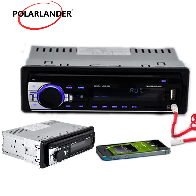 Bluetooth автомобильный Радио MP3 плеер FM Авто аудио стерео светодиодный дисплей 12 В Hands-free SD AUX в USB 1 din fm-плеер hands-free вызов