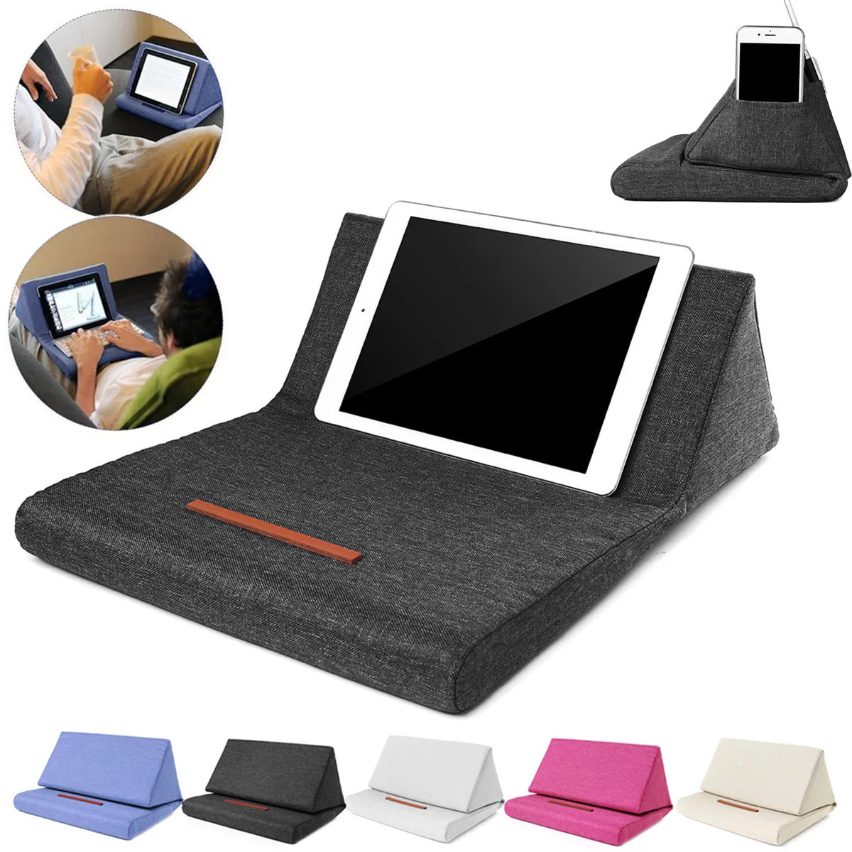 

Laptop Tablet Pillow Foam Lapdesk Multifunction Laptop Cooling Pad Tablet Stand Holder Stand Lap Rest Cushion for Ipad with Bag