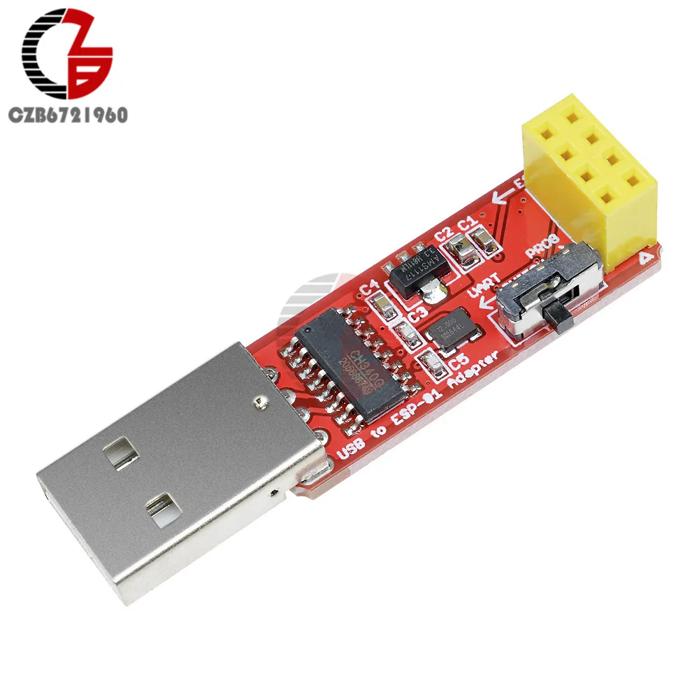 CH340 USB к ESP8266 серийный ESP-01 ESP-01S адаптер беспроводной Wifi разработчик ESP01 ESP01S программист адаптер GPIO модуль