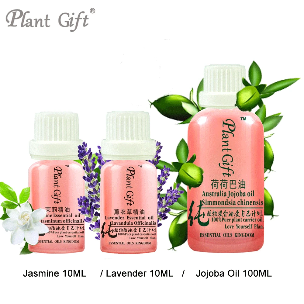 

Moisturize Skin Delay Aging 100% Pure Jasmine / Lavender / Jojoba Oil Remove Scars Fade Stretch Marks Aromatherapy Jasmine Oil