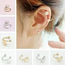 A-1, 1 шт., новинка, модная Имитация Жемчуга, любовь, пентаграмма, треугольник, Форма Луны, без ушей, ювелирное изделие, аксессуары, фабрика