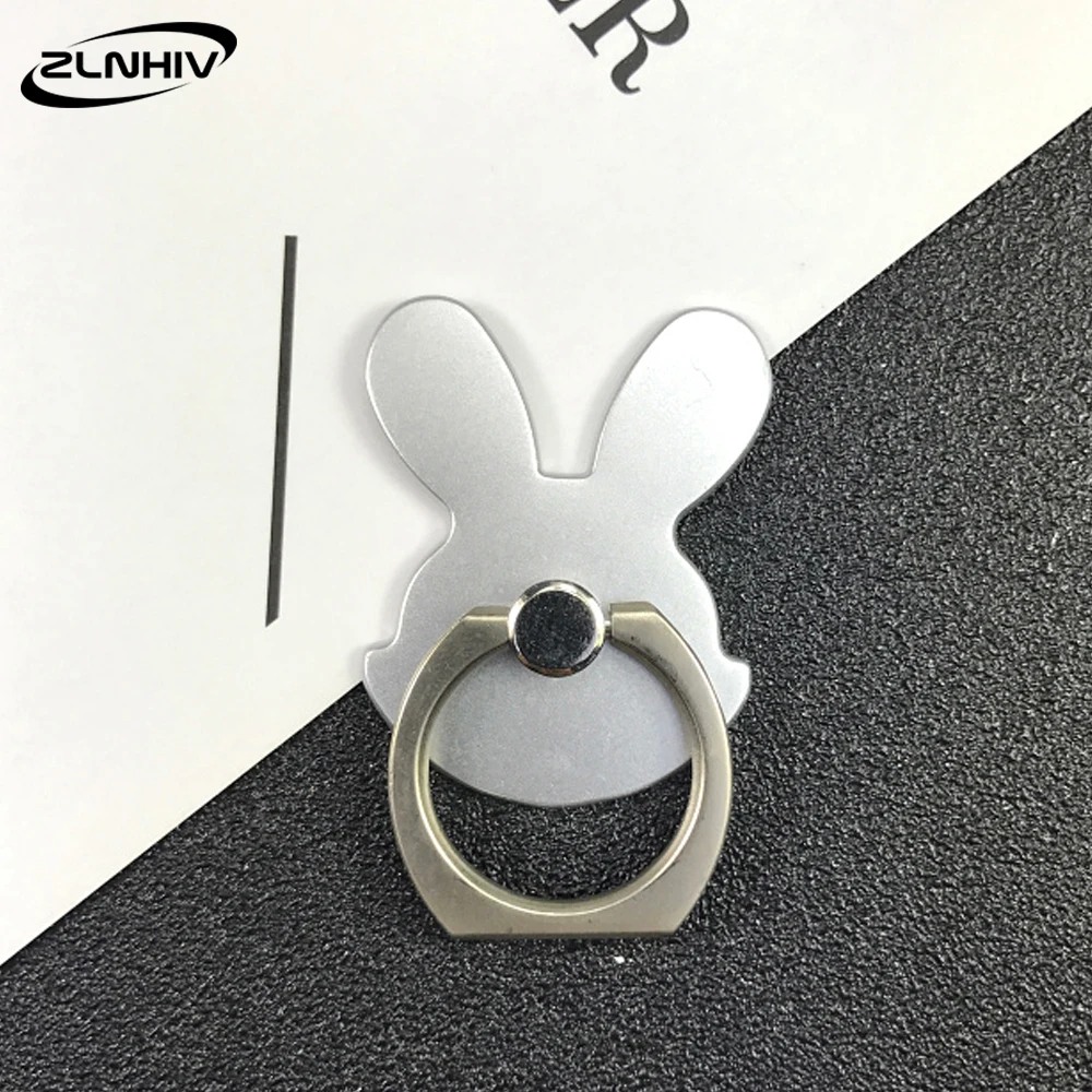 B-Silver ZLNHIV круглый держатель для мобильного телефона, подставка, аксессуары, крепление для iphone, держатель для мобильного телефона, держатель для пальца - Цвет: B-Silver