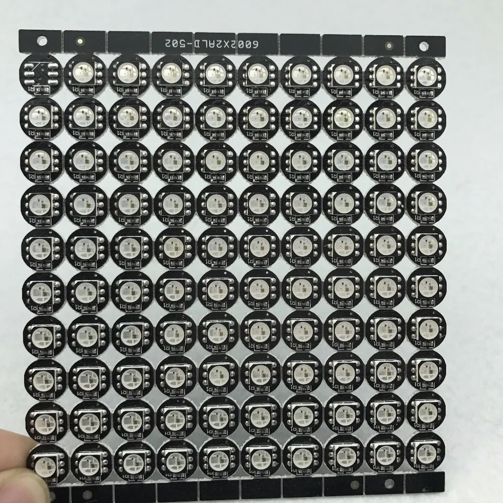 

WS2813B led with heatsink(10mm*3mm);DC5V input;5050 SMD RGB with WS2818 ic built;BLACK PCB and black frame