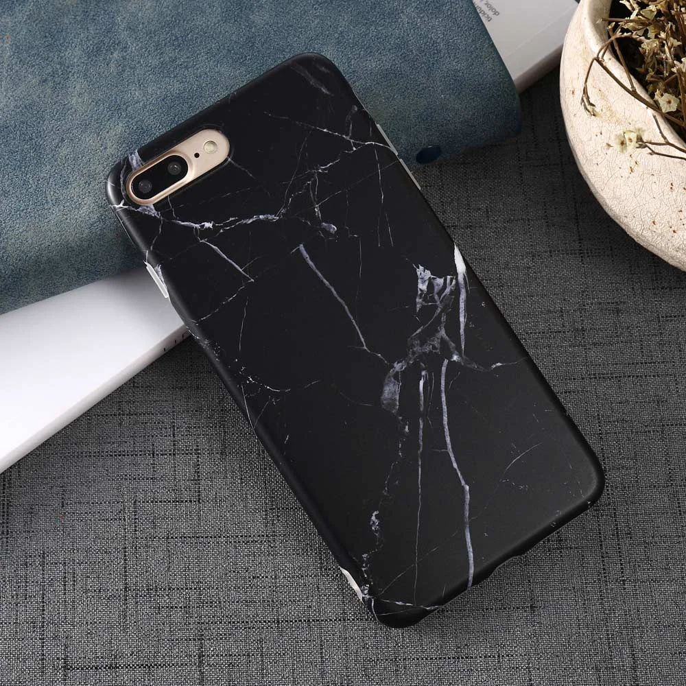 Роскошный мраморный узор i 8 чехол для телефона iphone Plus iPhone8 Черные Аксессуары X 7 6 S 5