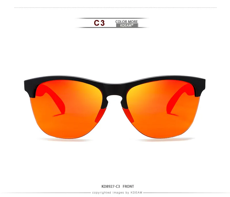 Роскошные мужские солнцезащитные очки от бренда KDEAM, поляризованные солнцезащитные очки TAC, мужские зеркальные солнцезащитные очки классического дизайна для вождения, мужские очки