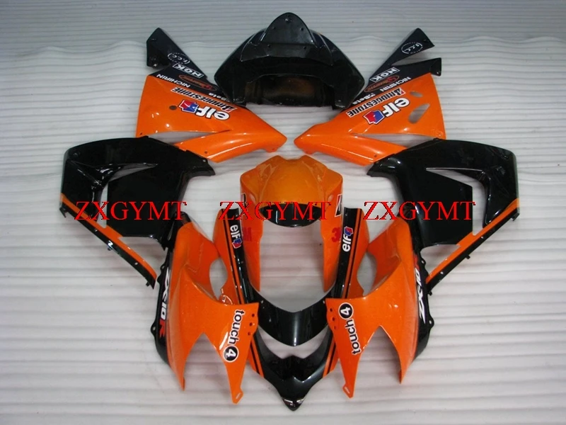 

Fairings for Ninja ZX 10r 2004 - 2005 Abs Fairing for Kawasaki ZX10r 2004 Orange Black Fairings ZX10r 05