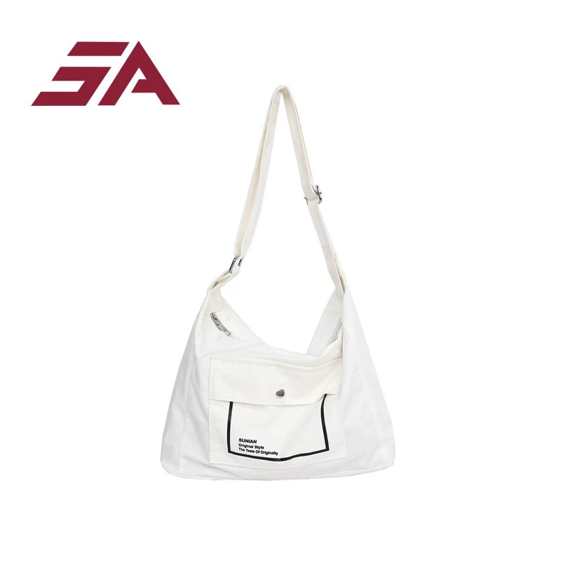 

SA 2018 Canvas Tote Bag Handmade Cotton Canvas Shopping School Books Trip Bag Women Shoulder Bag Shopping Bags white solid