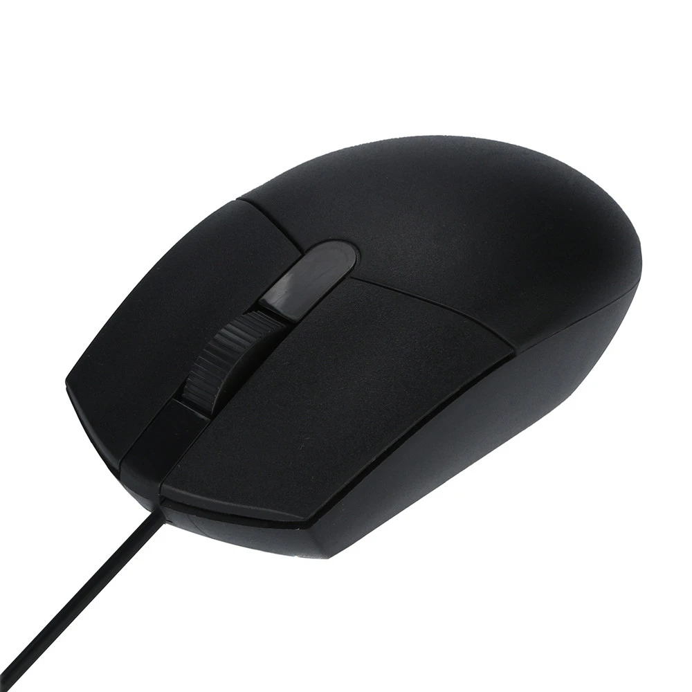 Mousnx проводная USB мышь 1200 DPI черная бизнес офис эргономичный дизайн геймерская для