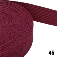 45 Wine red 20mm 25mm 38mm 50mm wide Imicka webbing