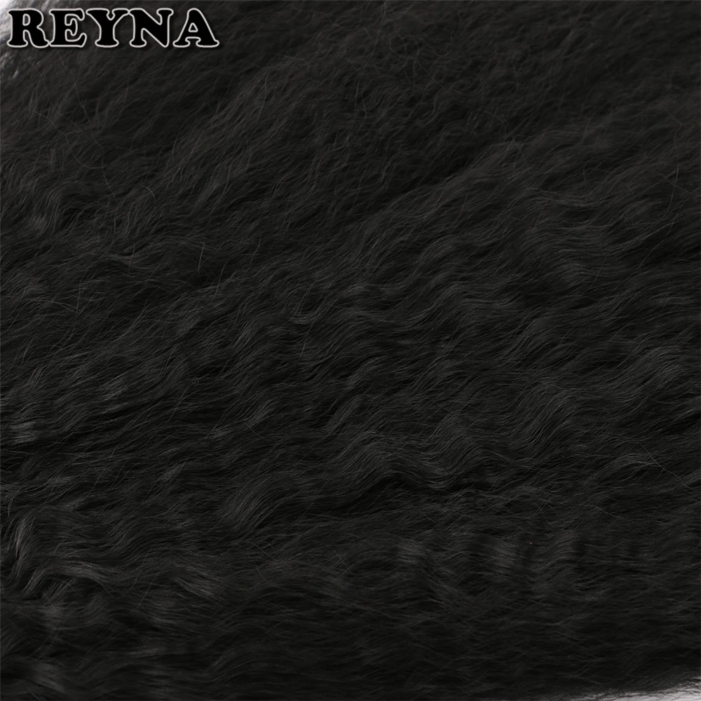 Кудрявые прямые волосы для наращивания 210 г/лот завивка искусственных волос пучки Yaki прямые
