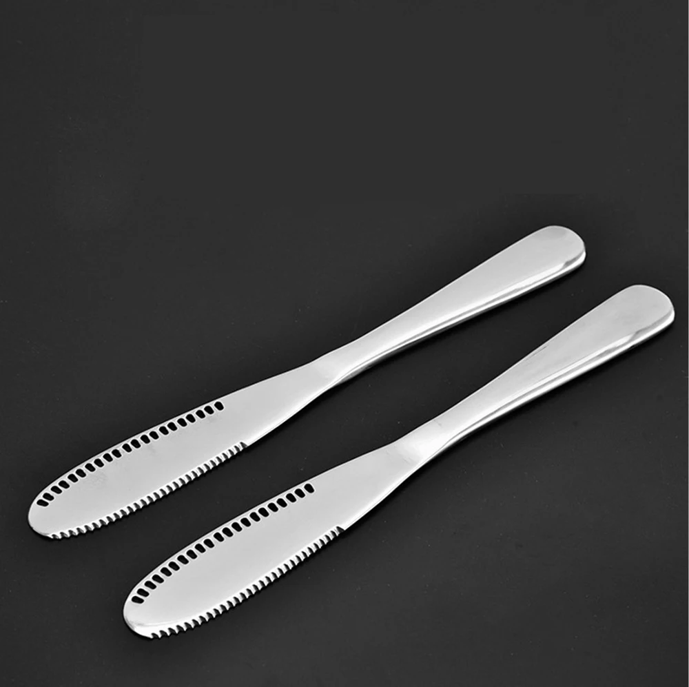 Two 304 stainless steel dinner knives multi-purpose all-steel main meal Western-style steak knife cutlery cheese knife Metal