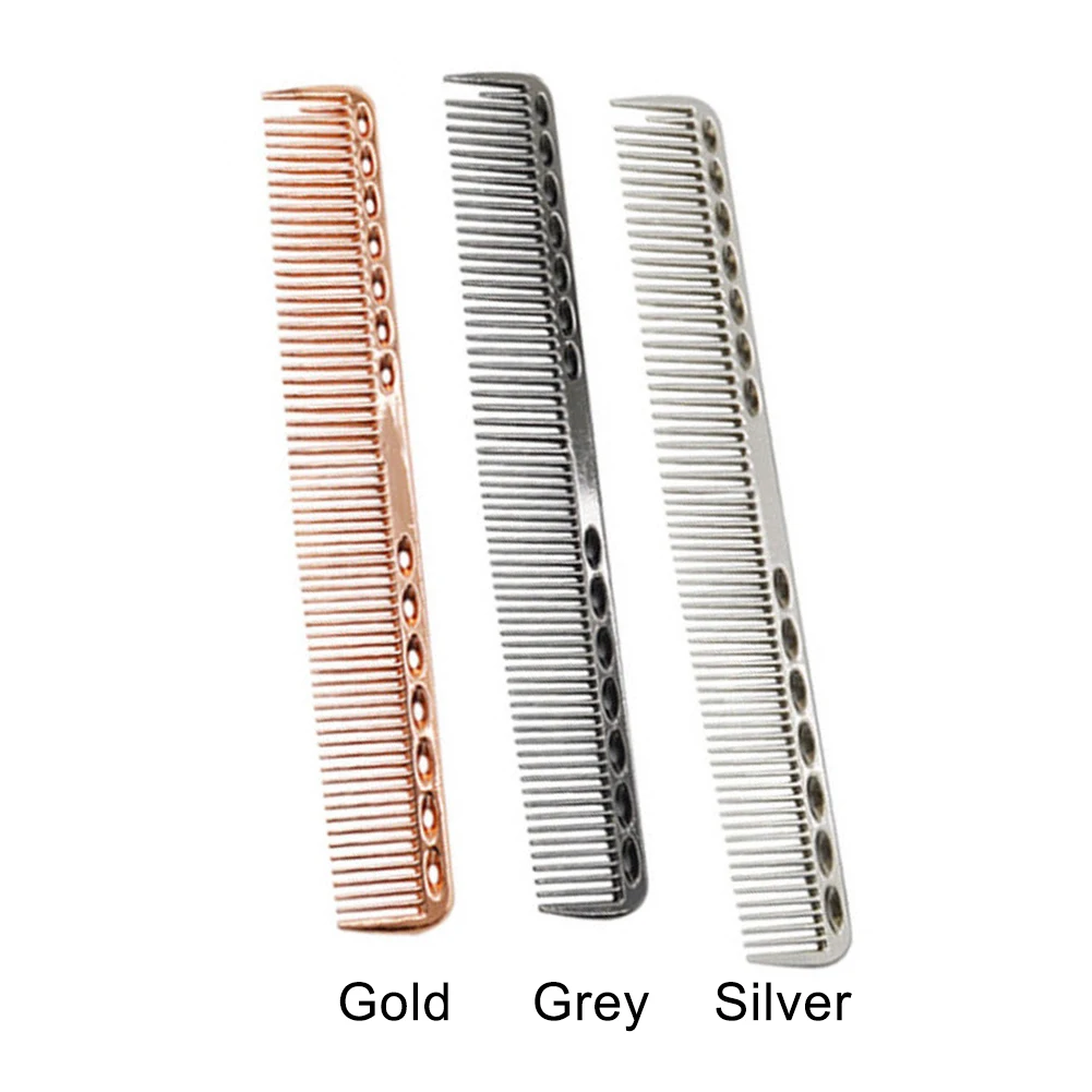 

Salon Barbers Heat-Resistant Professional Brushes Cutting Hair Trimmer Anti-bacterial Durable Aluminum Hairdressing Tool Comb