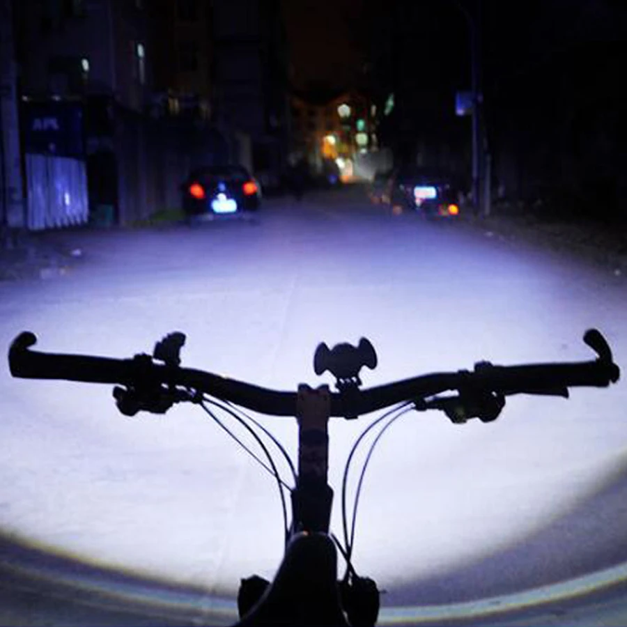 Excellent Bicycle Light 7000 Lumens 4 Mode T6 LED Cycling Front Light mtb Bike light Lamp Warning Light + Battery Pack+Charger+Waterproof 4