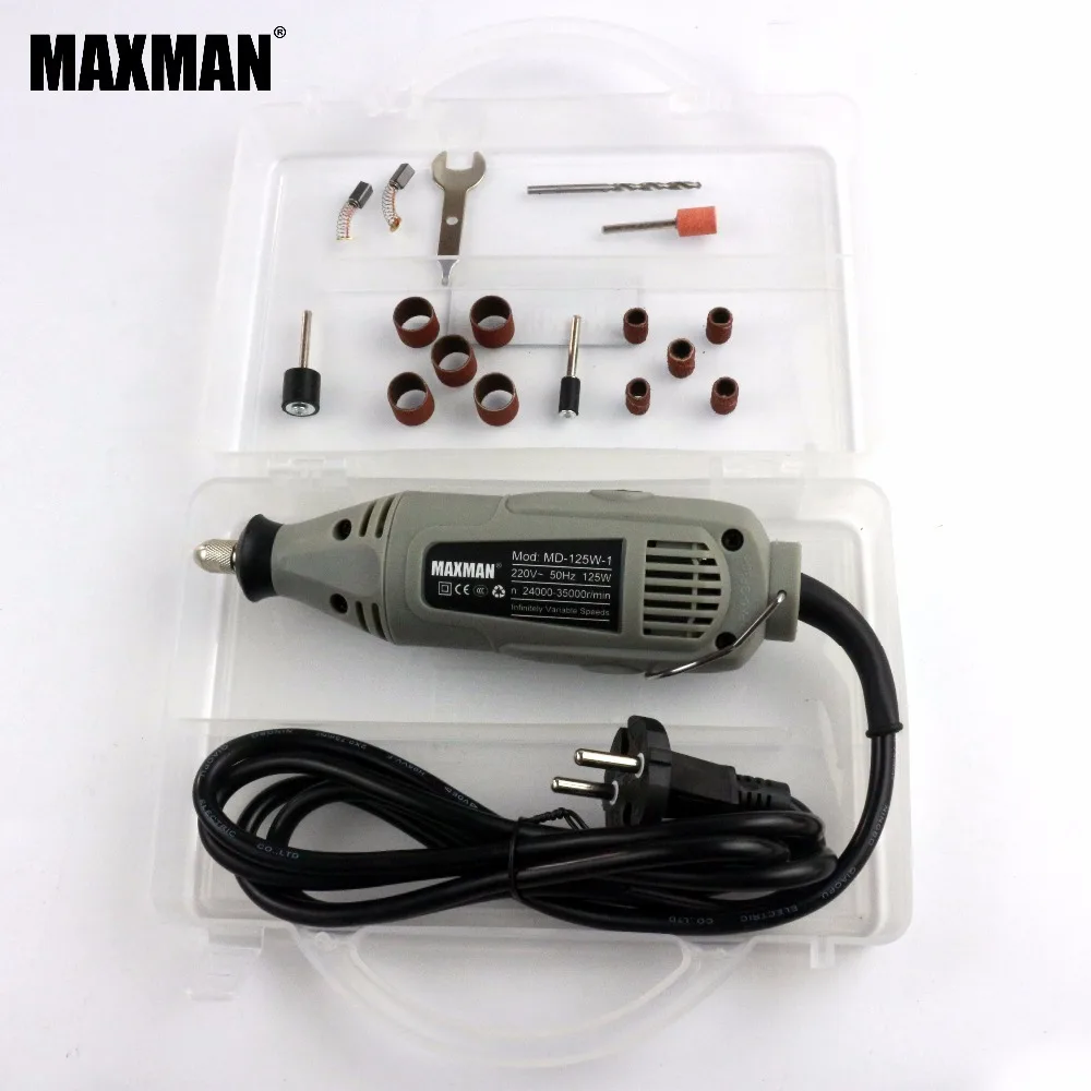 125W Electric Mini Die Grinder Continuously Variable Speed Rotary Tool