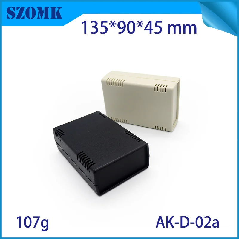 

1 pieces free shipping plastic enclosure power supply abs desktop instrument box 133*90*45 mm szomk case housing abs desk top