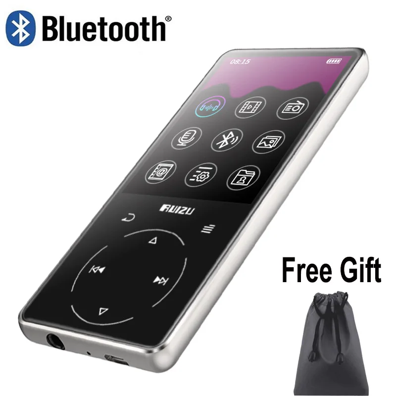 MP3 плеер ruidu Bluetooth 8 Гб музыкальный плеер Поддержка FM радио Запись видео плеер электронная книга со встроенным динамиком