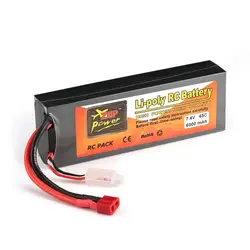 ZOP Power7.4V 5000/5500 мАч 30/45C 2 S 1 P Lipo Батарея T штекер Перезаряжаемые forRC скоростные дроны Квадрокоптеры вертолета лодки автомобиля Модель